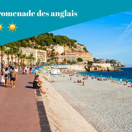 Appartement Escapade A - T2 Cosy, Clim & Balcon Nice